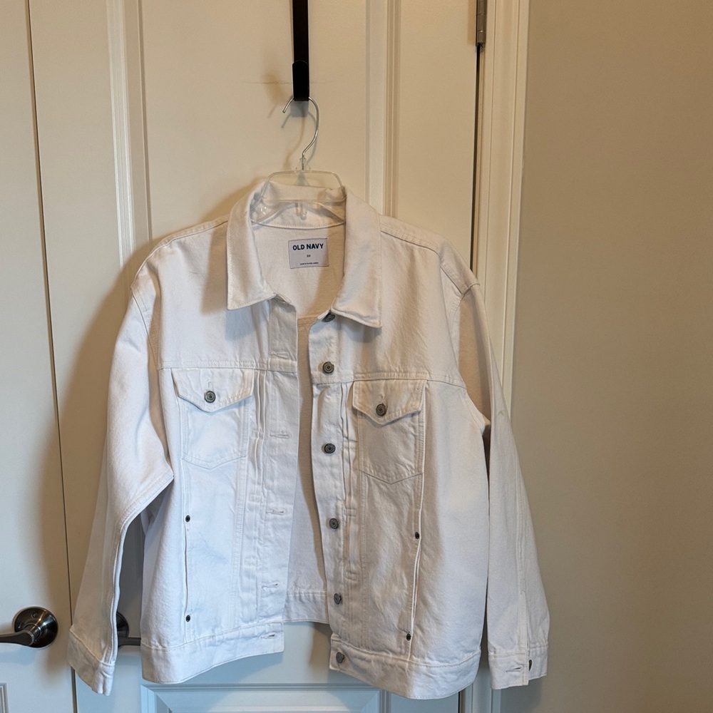 Old Navy White Jean Jacket